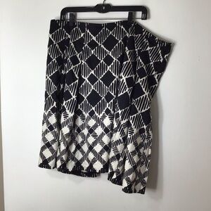 Talbots skirt women 22w black white